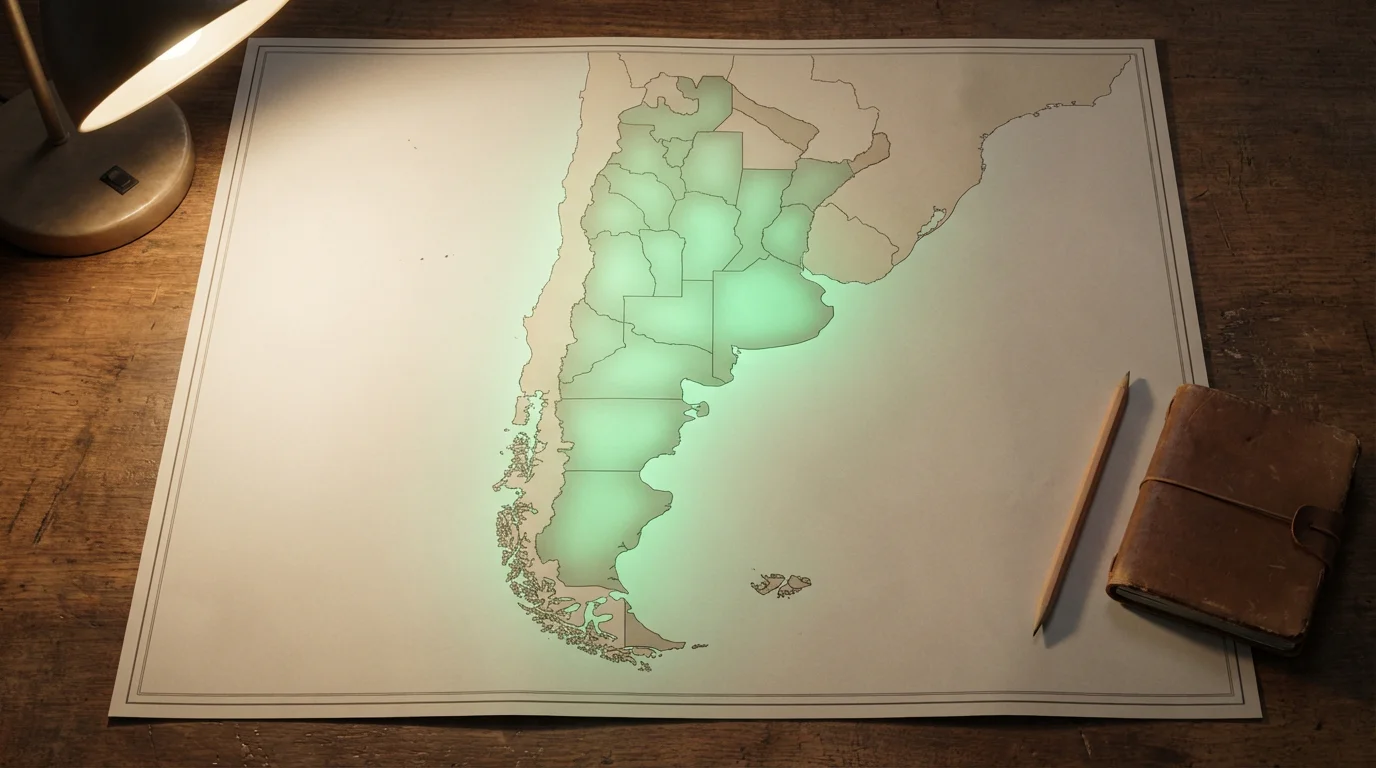 Mapa de Argentina destacando provincias con regulación de apuestas deportivas en línea